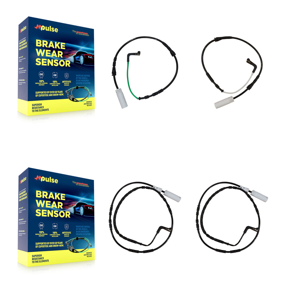 Front Rear Brake Pads Wear Sensor (2 Pack) For 2008-2013 BMW M3 4.0L KSE-100364