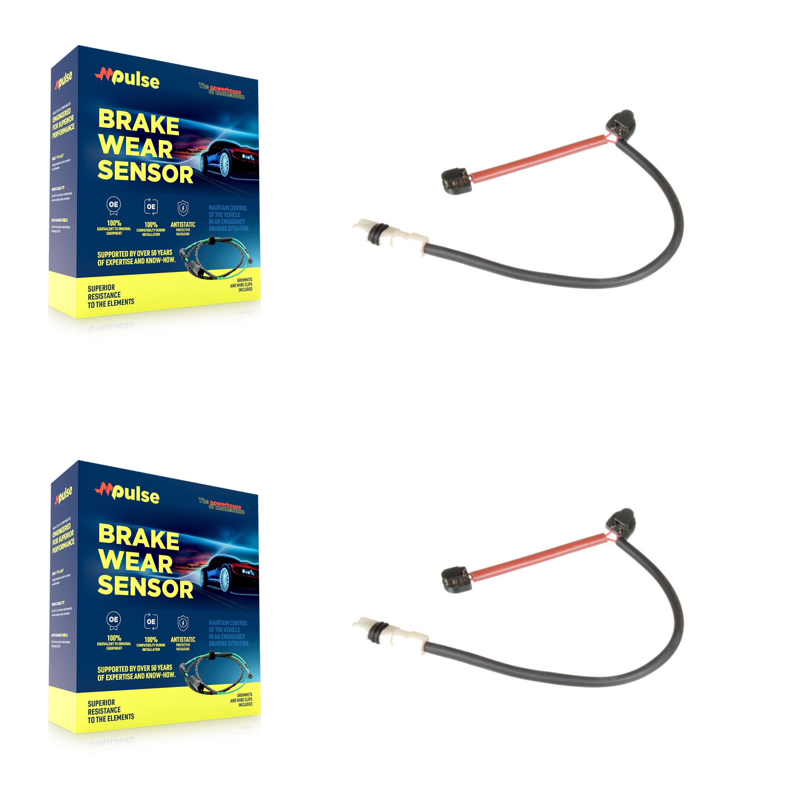 Front Brake Pads Wear Sensor (2 Pack) For Porsche 911 KSE-100382