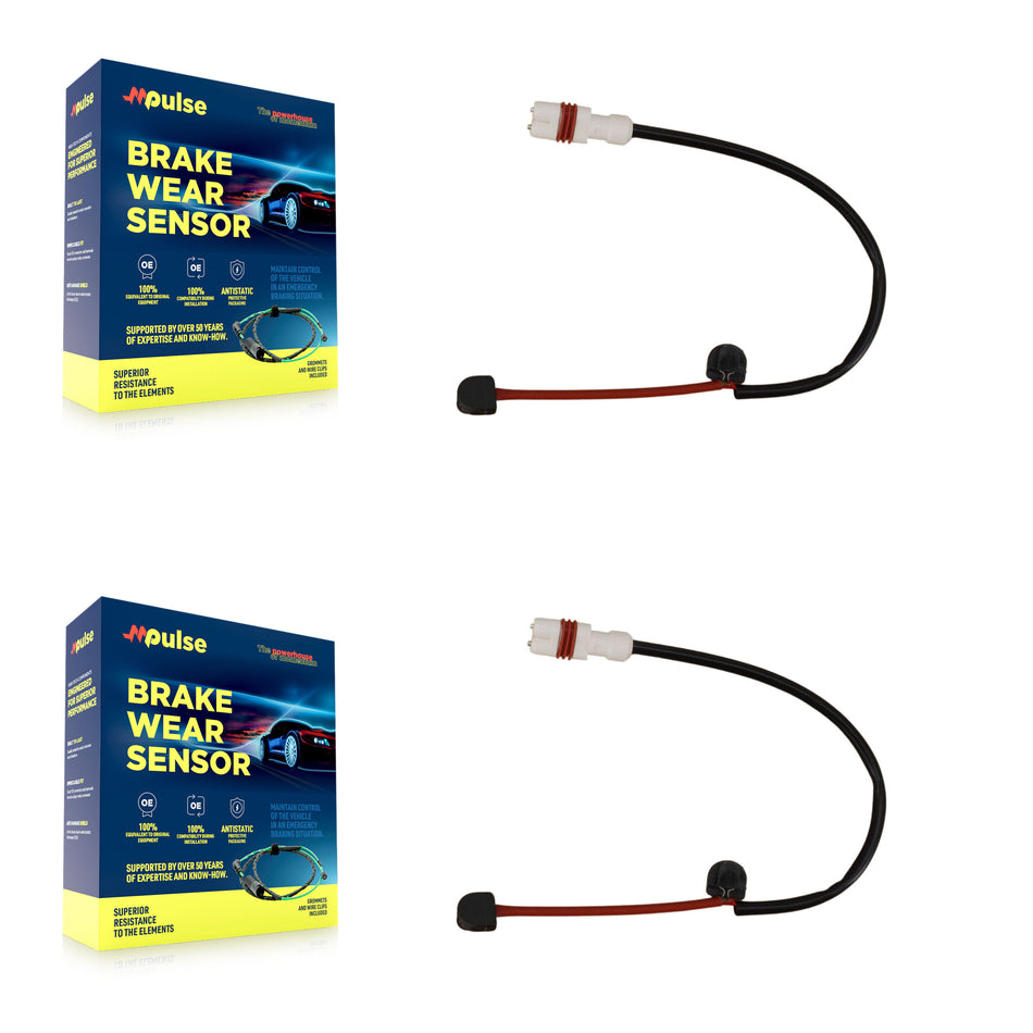 Front Brake Pads Wear Sensor (2 Pack) For 2005 Porsche Boxster 3.2L with Steel Rotor KSE-100390