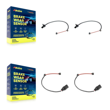 Front Rear Brake Pads Wear Sensor (4 Pack) For Porsche Macan with Ceramic Rotor KSE-100400