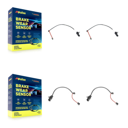 Front Rear Brake Pads Wear Sensor (4 Pack) For Audi A7 KSE-100407