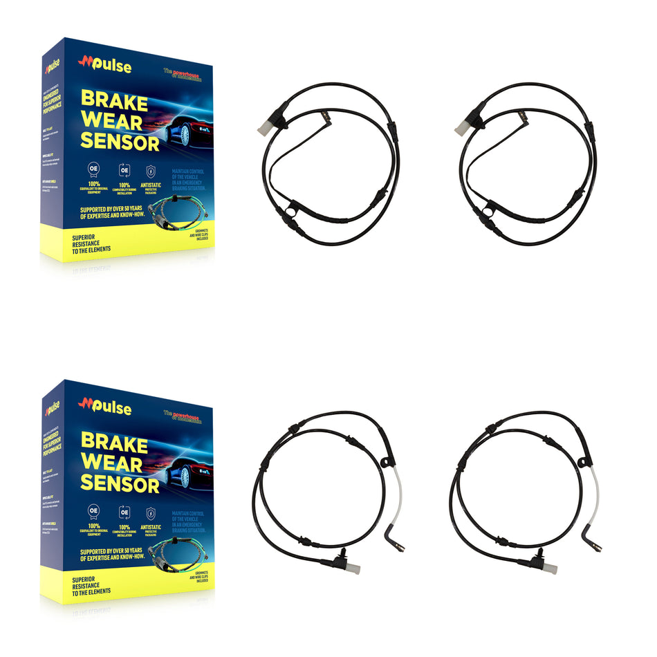 Front Rear Brake Pads Wear Sensor (4 Pack) For Land Rover Range Sport KSE-100459