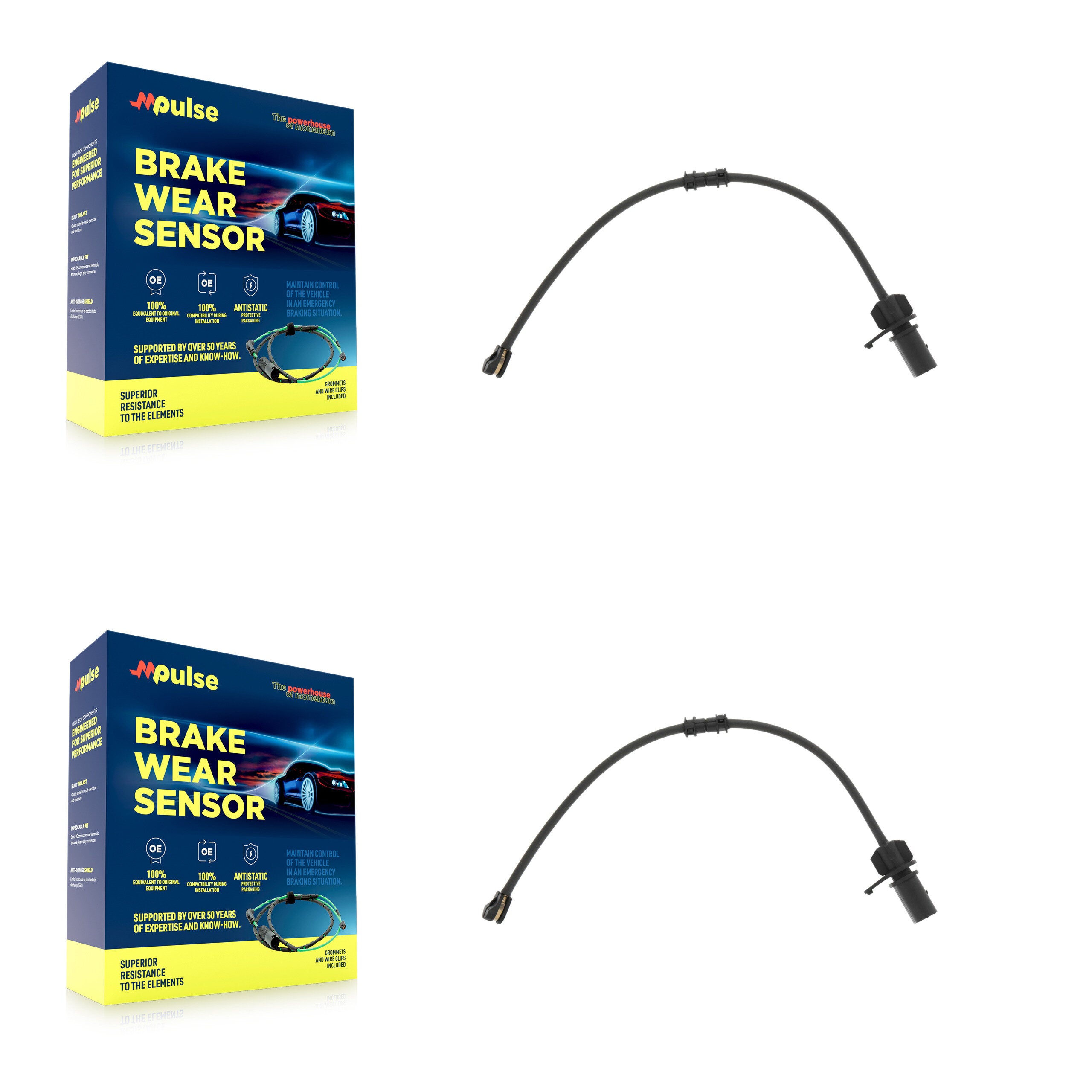 Front Brake Pads Wear Sensor (2 Pack) For Audi Q5 KSE-100492