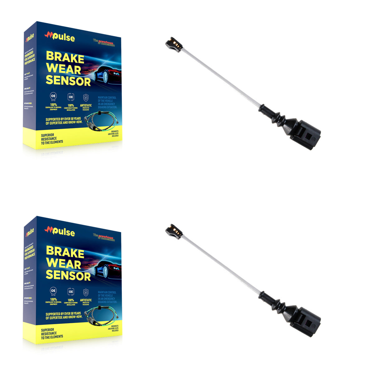 Front Brake Pads Wear Sensor (2 Pack) For Volkswagen Atlas Cross Sport KSE-100505