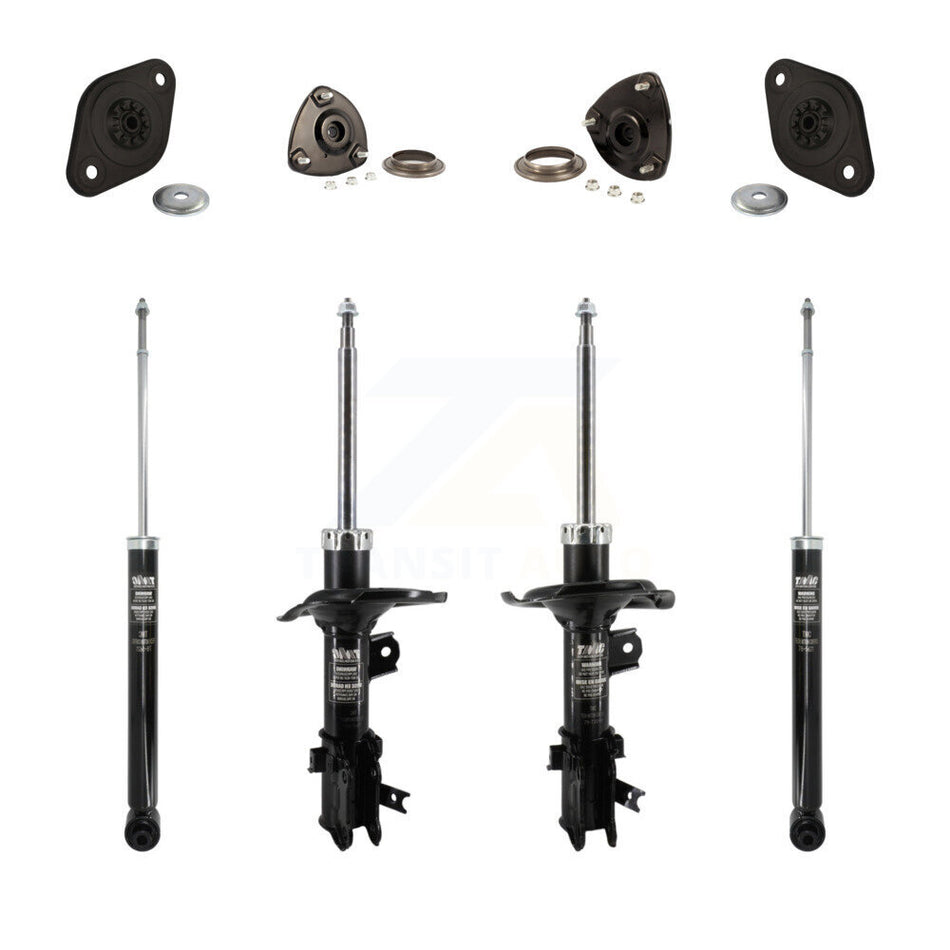 Front Strut Rear Shock & Hardware Kit (8Pc) For 2006-2011 Hyundai Accent Kia Rio Rio5 KSH-100551