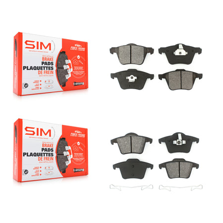 Front Rear Semi-Metallic Brake Pads Kit For Volvo XC90 With 336mm Diameter Rotor KSM-100009