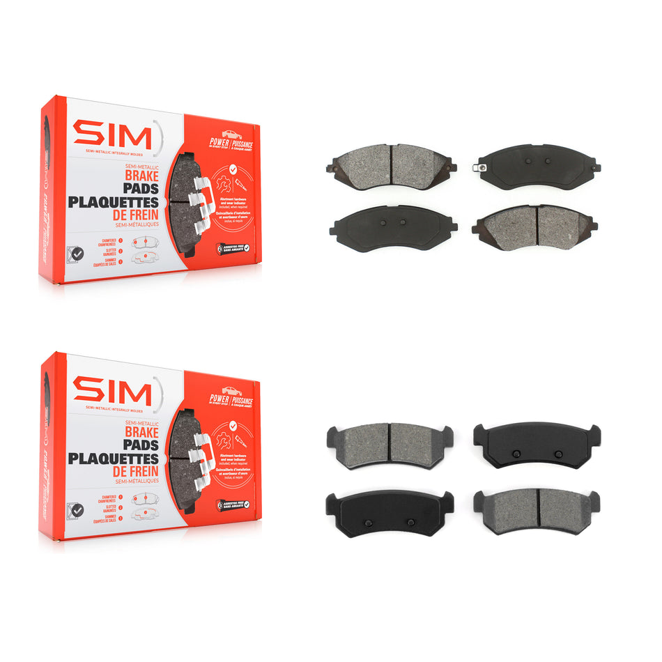 Front Rear Semi-Metallic Brake Pads Kit For Chevrolet Optra Suzuki Forenza Reno KSM-100021