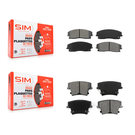 Front Rear Semi-Metallic Brake Pads Kit For Dodge Charger Chrysler 300 Challenger Magnum KSM-100028