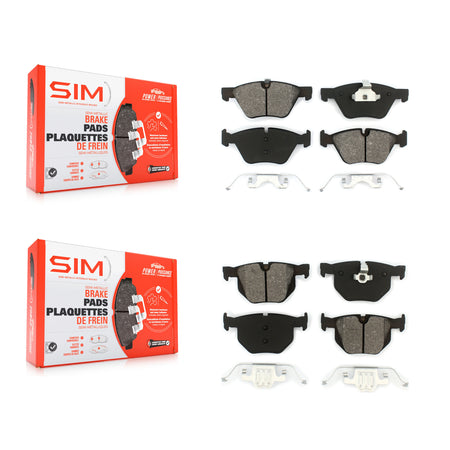 Front Rear Semi-Metallic Brake Pads Kit For BMW 525i KSM-100031