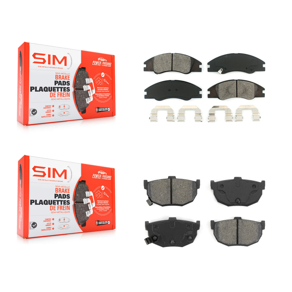 Front Rear Semi-Metallic Brake Pads Kit For Kia Spectra Spectra5 KSM-100040