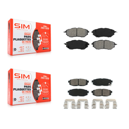 Front Rear Semi-Metallic Brake Pads Kit For Subaru Forester Outback Legacy Tribeca B9 KSM-100044