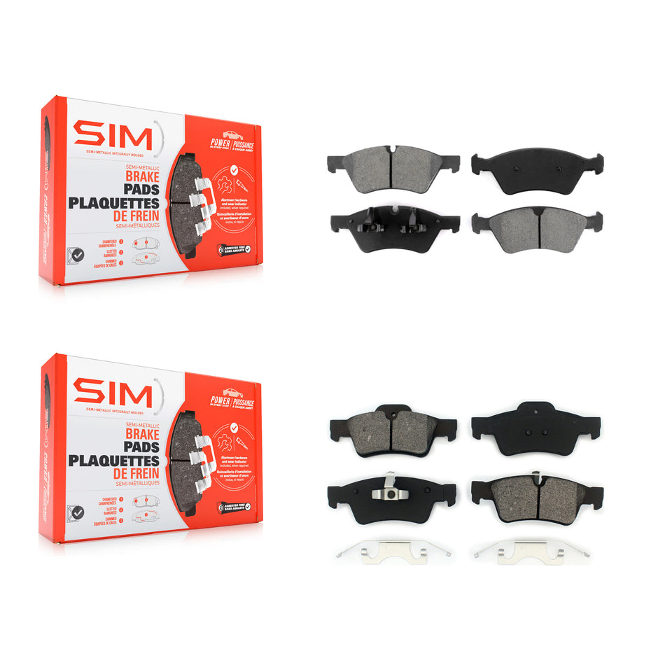 Front Rear Semi-Metallic Brake Pad Kit For Mercedes-Benz ML350 ML320 GL350 R350 GL320 G55 KSM-100061