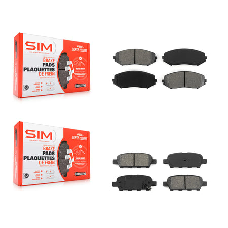 Front Rear Semi-Metallic Brake Pads Kit For 2007-2013 Suzuki Grand Vitara KSM-100079