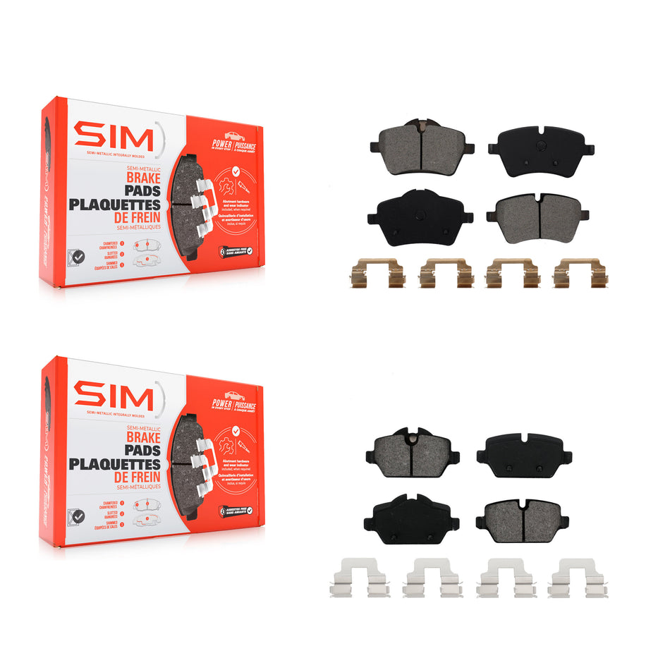 Front Rear Semi-Metallic Brake Pads Kit For Mini Cooper Countryman Paceman KSM-100087