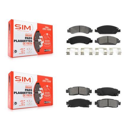 Front Rear Semi-Metallic Brake Pads Kit For Cadillac XTS KSM-100137