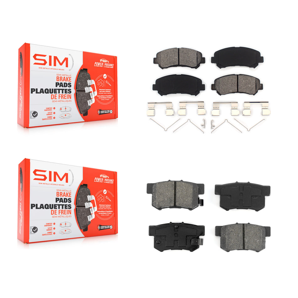 Front Rear Semi-Metallic Brake Pads Kit For 2010-2013 Suzuki Kizashi KSM-100140