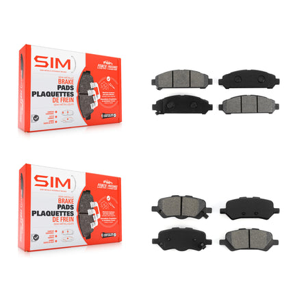 Front Rear Semi-Metallic Brake Pads Kit For 2009-2016 Toyota Venza KSM-100153
