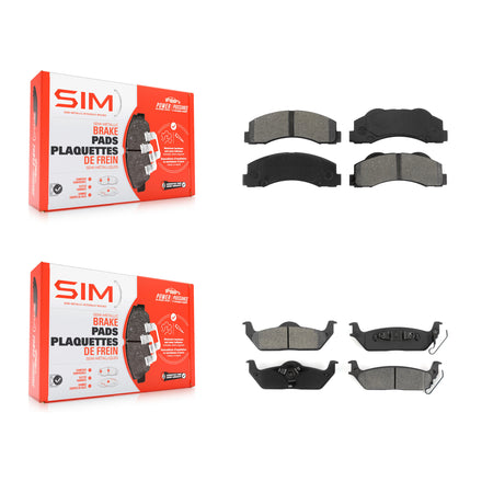 Front Rear Semi-Metallic Brake Pads Kit For 2010-2011 Ford F-150 KSM-100160