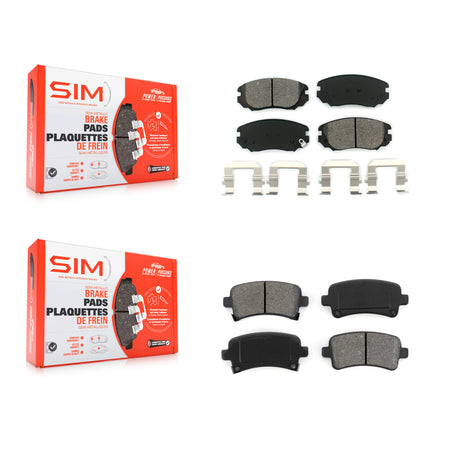Front Rear Semi-Metallic Brake Pads Kit For Chevrolet Buick Malibu Impala LaCrosse Regal KSM-100164