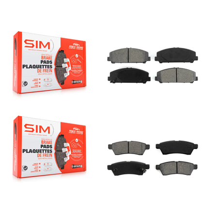 Front Rear Semi-Metallic Brake Pads Kit For Suzuki Equator KSM-100180