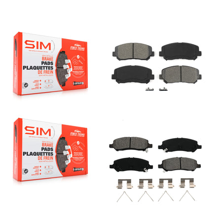 Front Rear Semi-Metallic Brake Pads Kit For 2013-2016 Dodge Dart KSM-100200