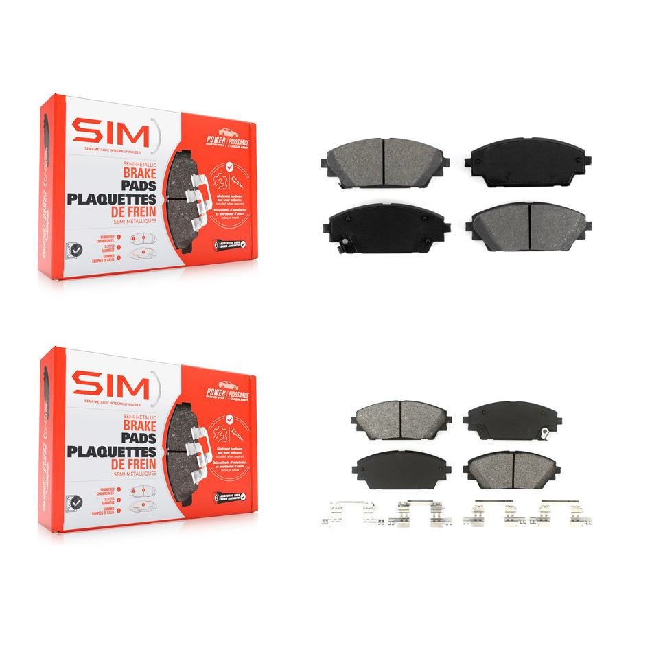 Front Rear Semi-Metallic Brake Pads Kit For Mazda 3 Sport KSM-100218