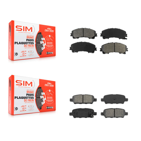 Front Rear Semi-Metallic Brake Pads Kit For Nissan Rogue INFINITI QX50 KSM-100219