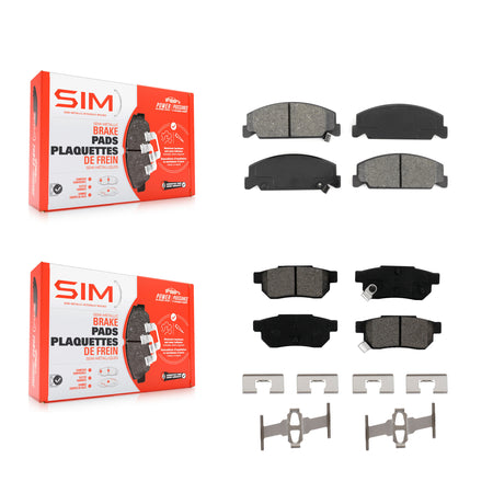 Front Rear Semi-Metallic Brake Pads Kit For Honda Civic del Sol KSM-100228