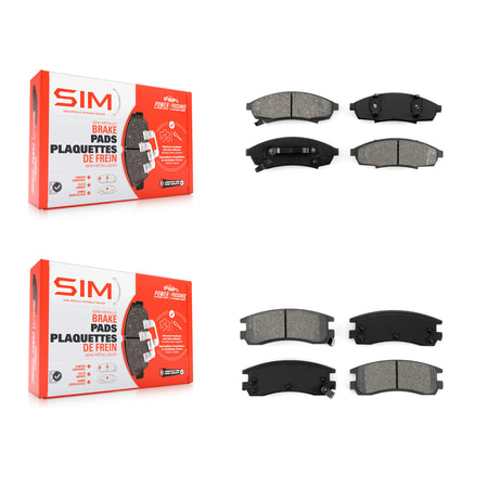 Front Rear Semi-Metallic Brake Pads Kit For Chevrolet Lumina Oldsmobile Cutlass Supreme KSM-100239