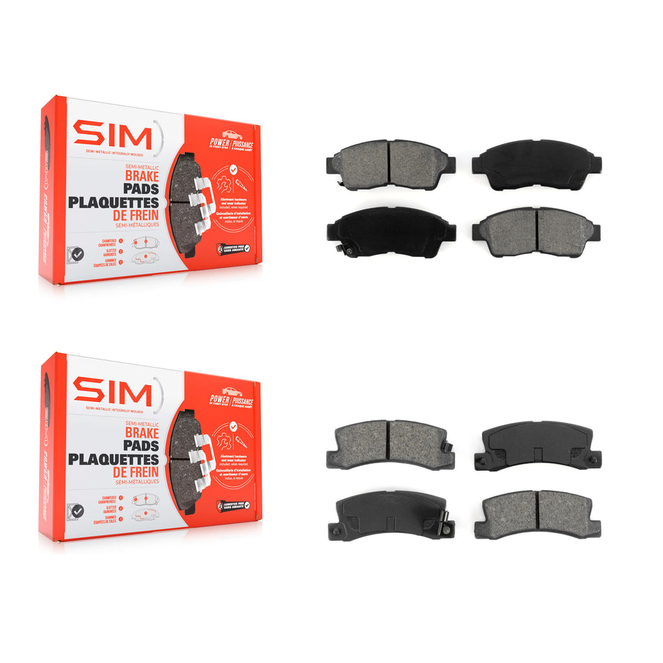 Front Rear Semi-Metallic Brake Pads Kit For Toyota Camry Celica KSM-100267