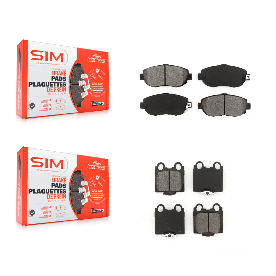 Front Rear Semi-Metallic Brake Pads Kit For Lexus SC430 IS300 GS300 GS400 GS430 KSM-100277