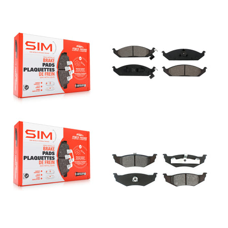 Front Rear Semi-Metallic Brake Pad Kit For Chrysler Sebring Cirrus Dodge Stratus Plymouth KSM-100284