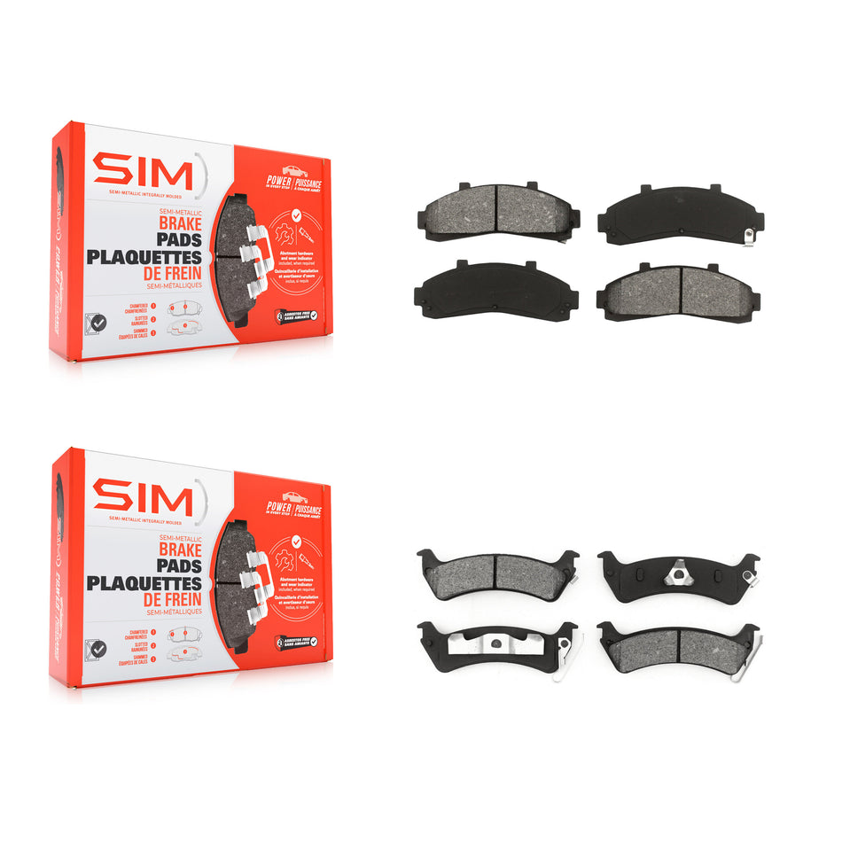 Front Rear Semi-Metallic Brake Pads Kit For 2001 Ford Explorer From 01 02 KSM-100285