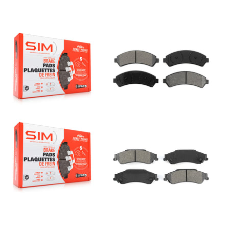 Front Rear Semi-Metallic Brake Pads Kit For Chevrolet GMC Blazer Jimmy S10 Sonoma Isuzu KSM-100314