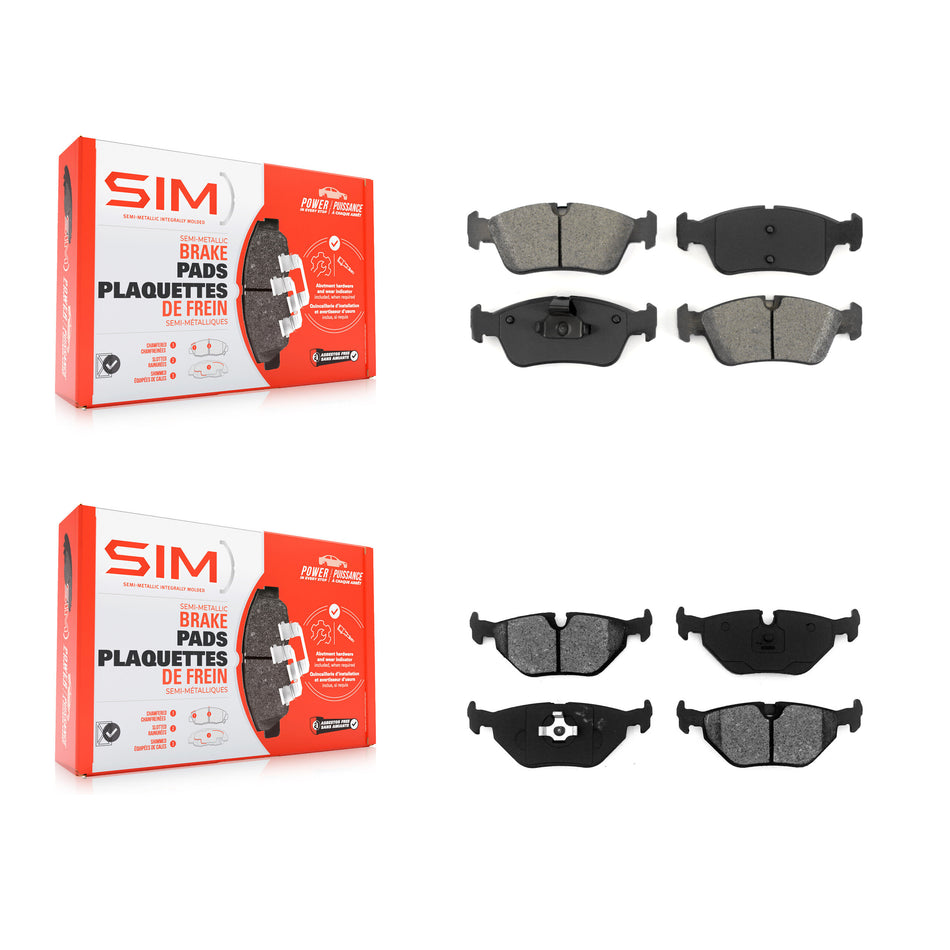 Front Rear Semi-Metallic Brake Pads Kit For BMW Z3 325i 328i 325is 318is 320i 318i KSM-100322