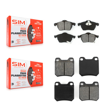 Front Rear Semi-Metallic Brake Pads Kit For Saab Saturn 9-3 L200 L300 L100 LW200 LS1 900 KSM-100350