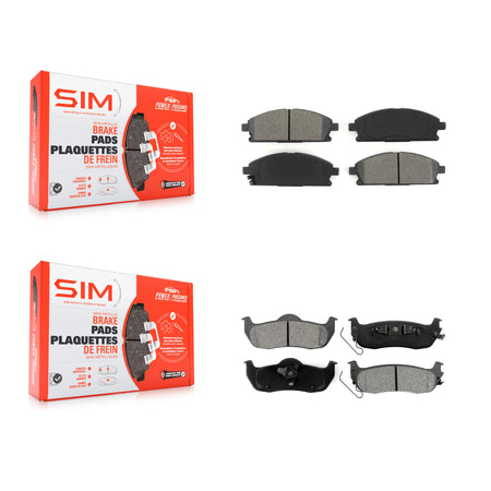 Front Rear Semi-Metallic Brake Pads Kit For 2004 Nissan Pathfinder To 07 04 KSM-100373