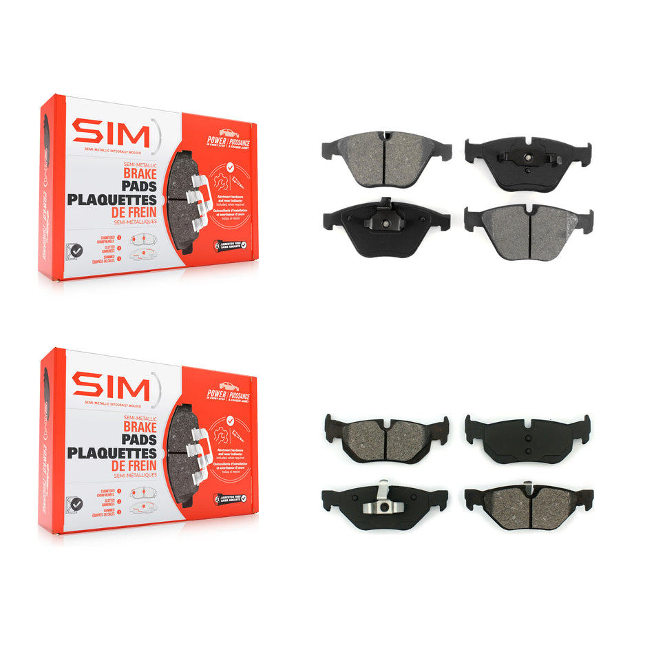 Front Rear Semi-Metallic Brake Pads Kit For BMW 328i xDrive 323i X1 328xi KSM-100416