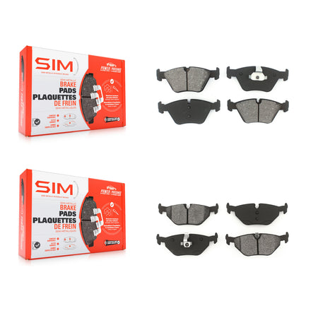 Front Rear Semi-Metallic Brake Pads Kit For 2006-2008 BMW Z4 Roadster 3.0si Coupe KSM-100435