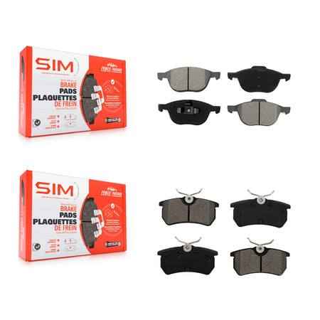 Front Rear Semi-Metallic Brake Pads Kit For Ford Focus KSM-100451