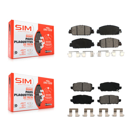 Front Rear Semi-Metallic Brake Pads Kit For 2016-2022 Honda HR-V KSM-100461