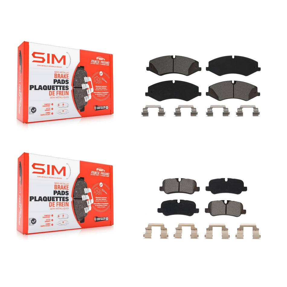 Front Rear Semi-Metallic Brake Pads Kit For Land Rover Range Sport LR4 KSM-100503