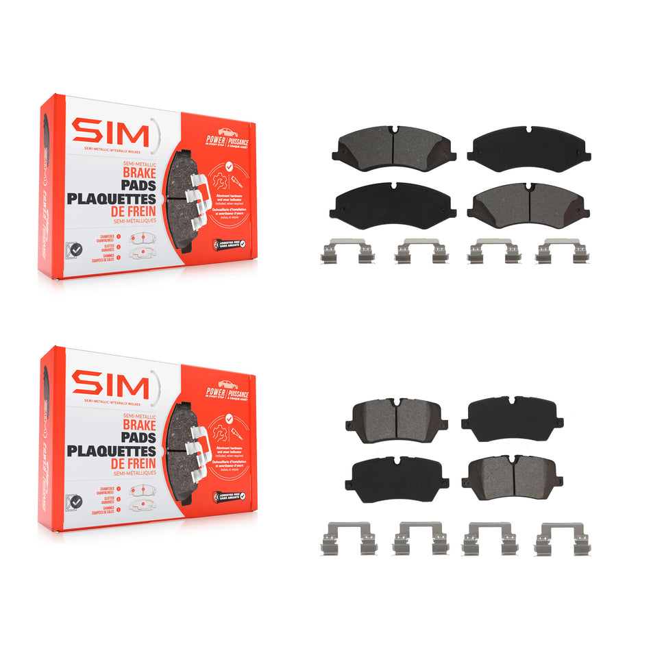 Front Rear Semi-Metallic Brake Pads Kit For Land Rover Range Sport Discovery KSM-100504