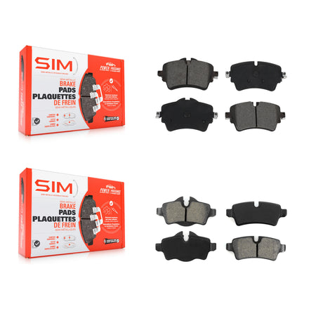 Front Rear Semi-Metallic Brake Pads Kit For 2015 Mini Cooper 1.6L KSM-100517