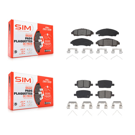 Front Rear Semi-Metallic Brake Pad Kit For Chevrolet Cadillac XT5 Traverse GMC Acadia XT6 KSM-100530