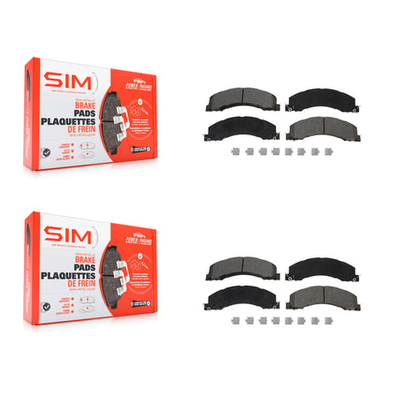 Front Rear Semi-Metallic Brake Pads Kit For Ram Dodge Sterling Truck 4500 5500 Bullet 45 KSM-100543