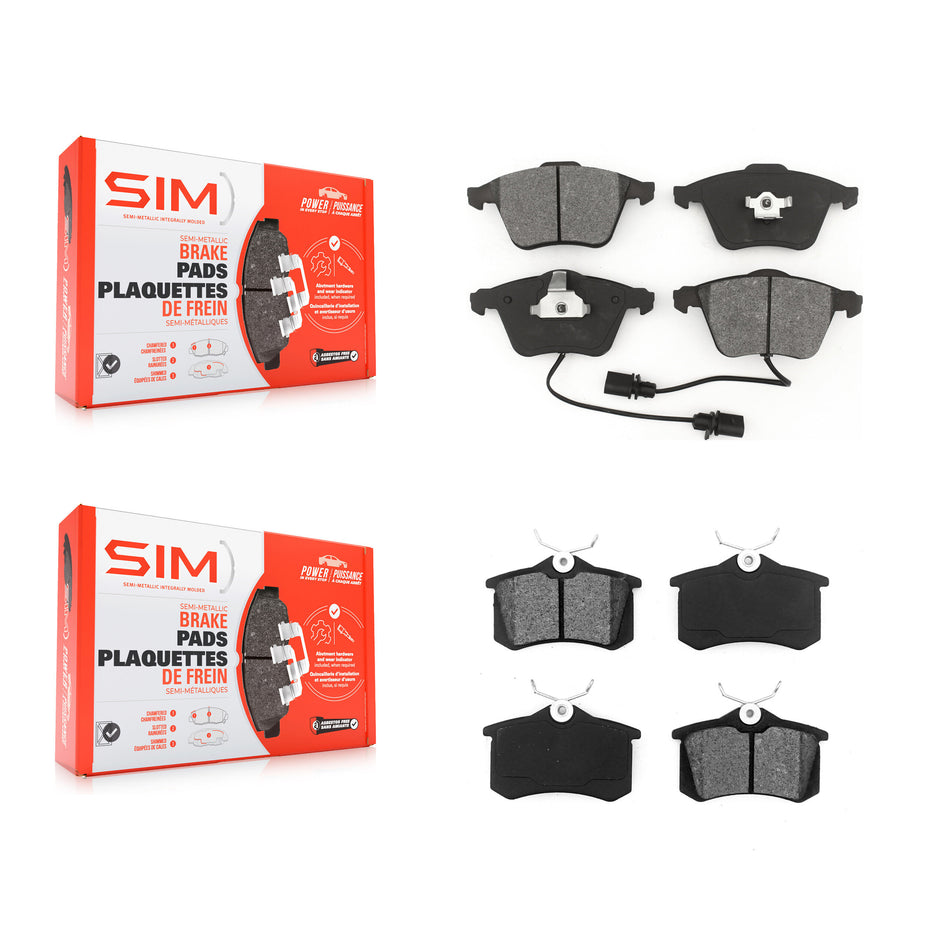 Front Rear Semi-Metallic Brake Pads Kit For Audi A6 Quattro KSM-100560