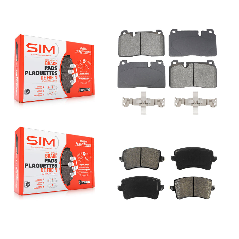 Front Rear Semi-Metallic Brake Pads Kit For Audi Q5 KSM-100589