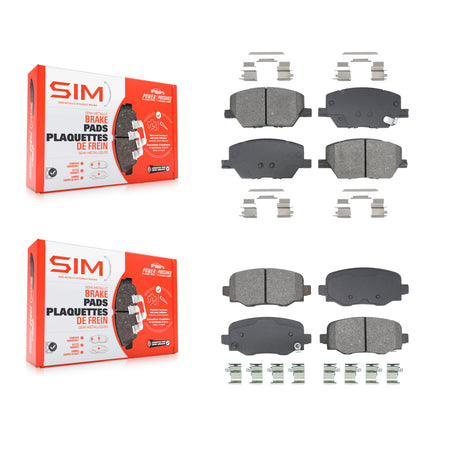 Front Rear Semi-Metallic Brake Pads Kit For Jeep Renegade Dodge Hornet Fiat 500X KSM-100592