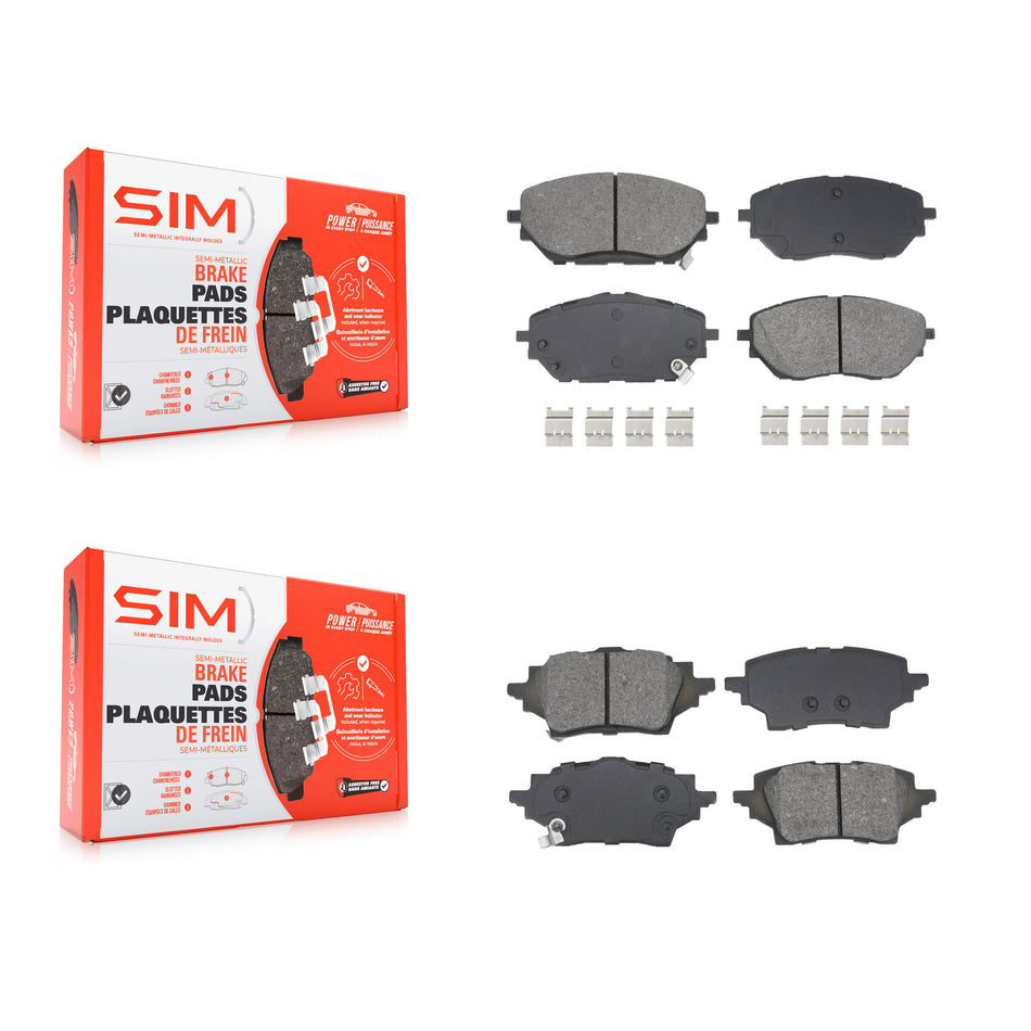 Front Rear Semi-Metallic Brake Pads Kit For Toyota C-HR KSM-100606